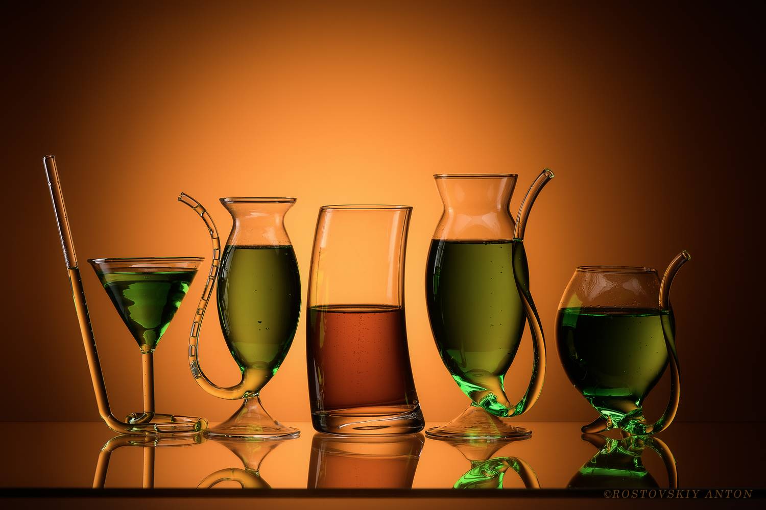 коктейльная вечеринка, натюрморт, предметка, бокалы,, Антон Ростовский