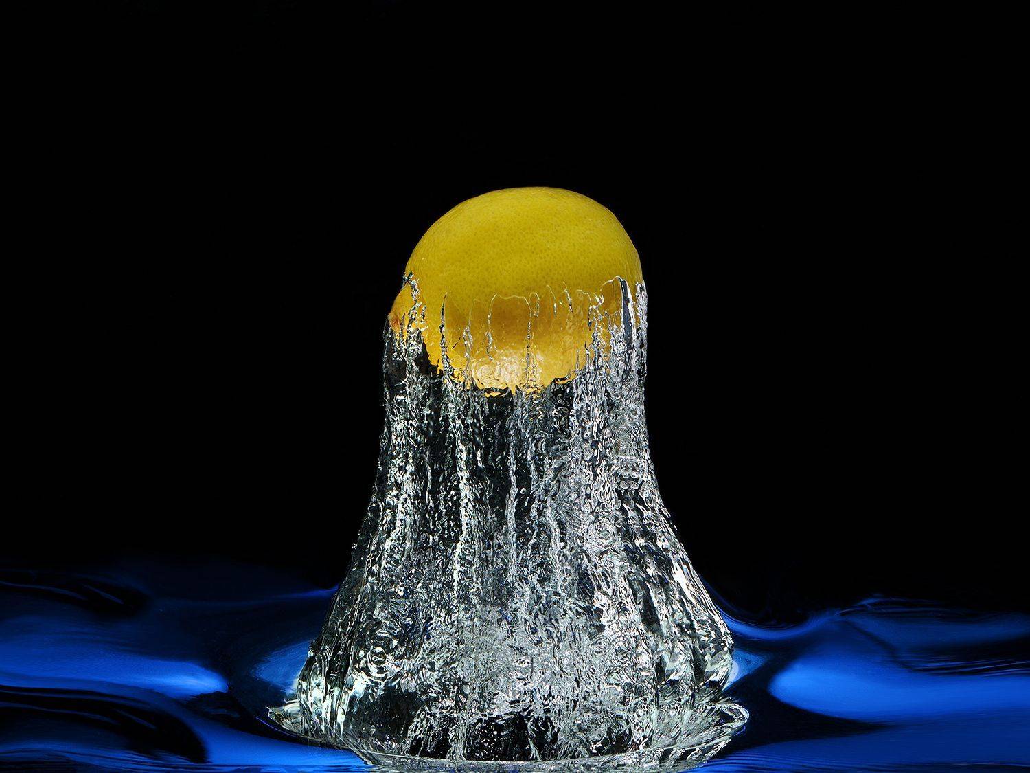 лимон, фрукты, вода, всплеск, под водой, ЯR Ольга