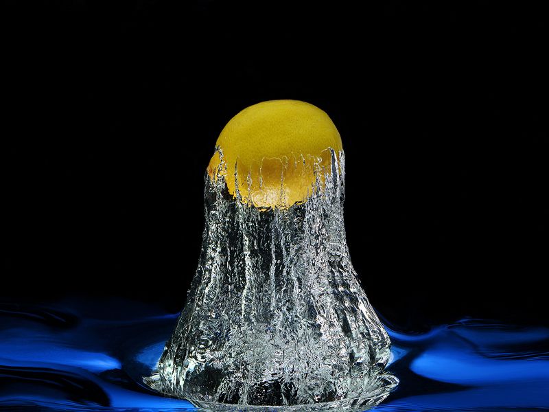 лимон, фрукты, вода, всплеск, под водой Водные процедуры - 2 фото превью