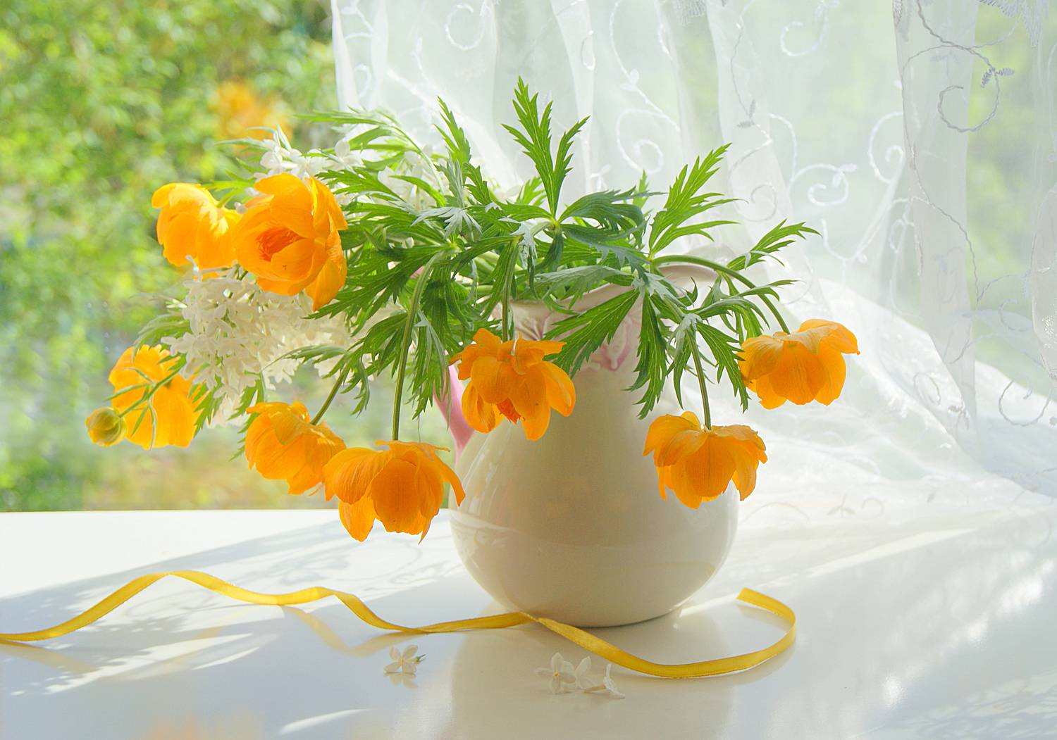 цветы, жарки, весна, Хохлова Наталья