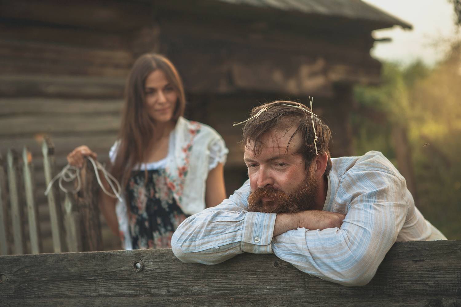 мужчина деревня природа красота любовь деревня вечер закат фотография, Шепелева Татьяна