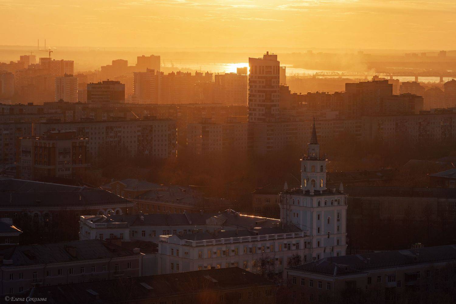 город, закат, пермь, архитектура, городской пейзаж, Соколова Елена