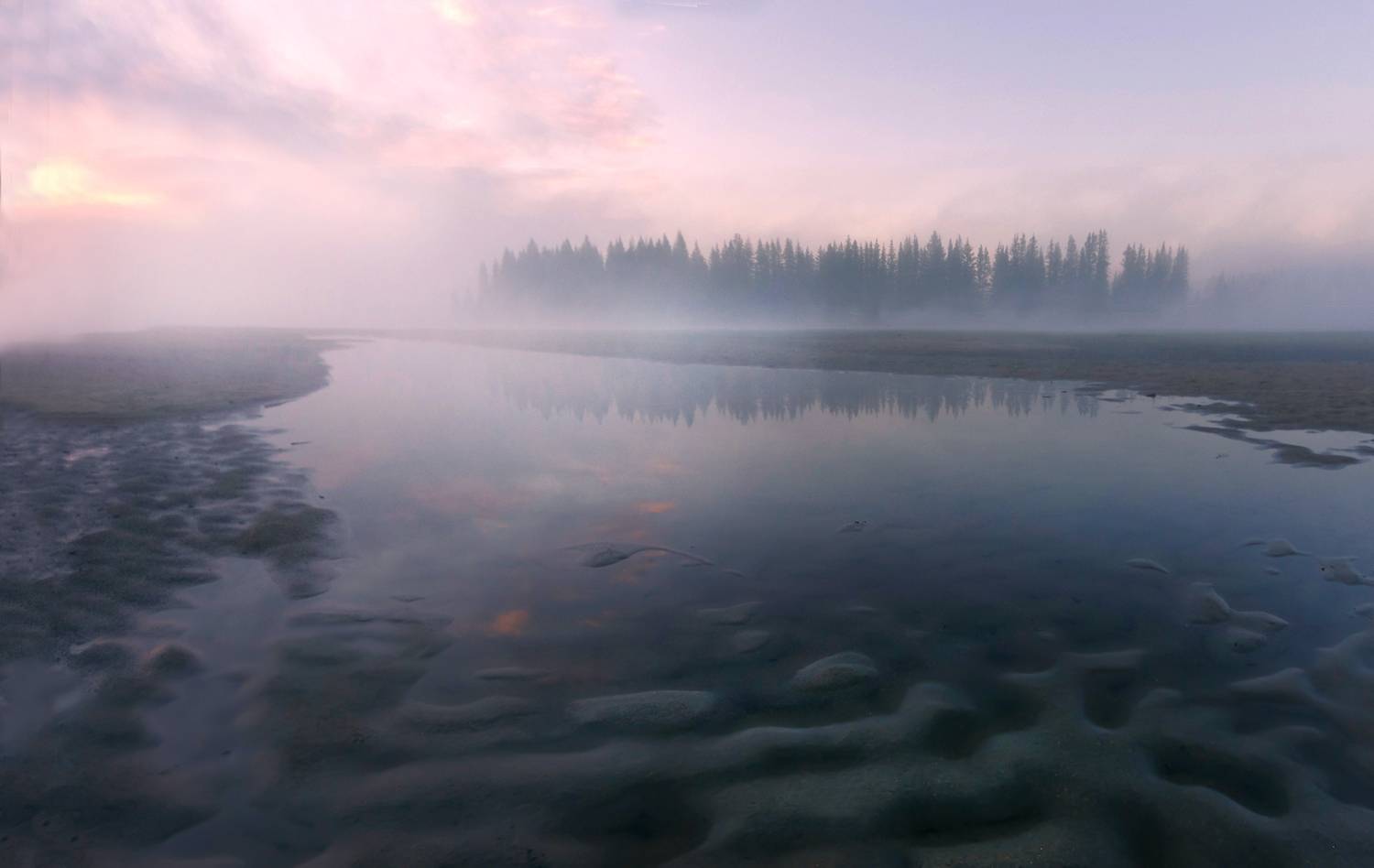 река, иркут, утро, рассвет, тункинская долина, Чичкин Валерий