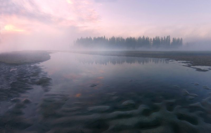 Рассвет на р.Иркут фото превью