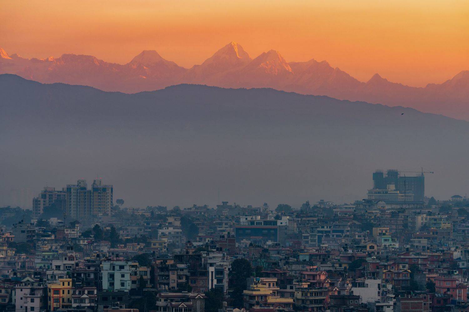 непал, катманду, гималаи, рассвет, горы, Tsybenko Kirill