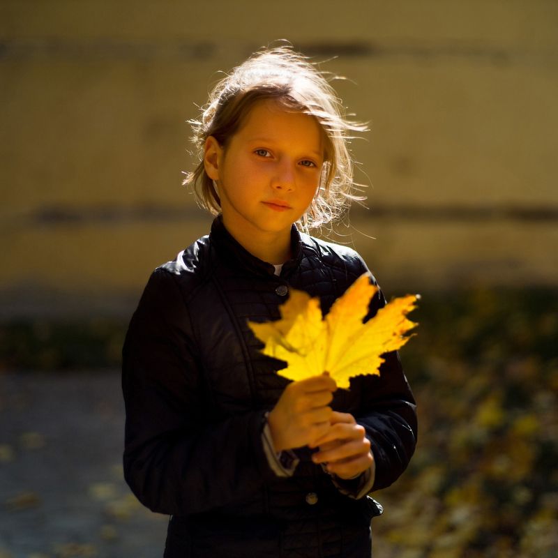 золото, листик, контражур, Golden reflector фото превью