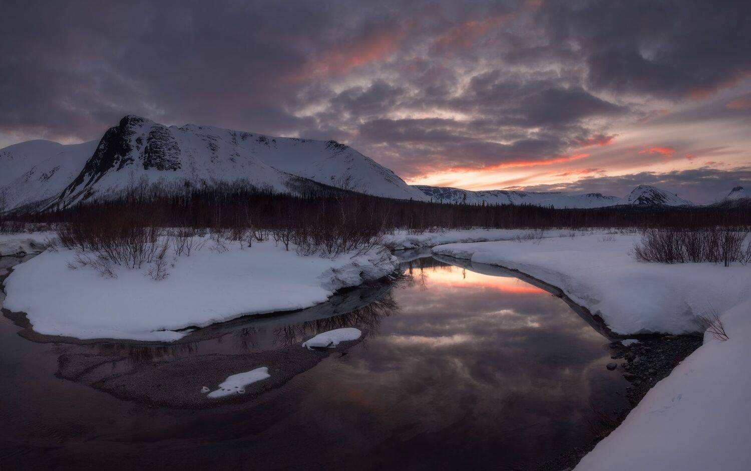кольский,север,россия,закат,панорама,пейзаж, Истомин Виталий