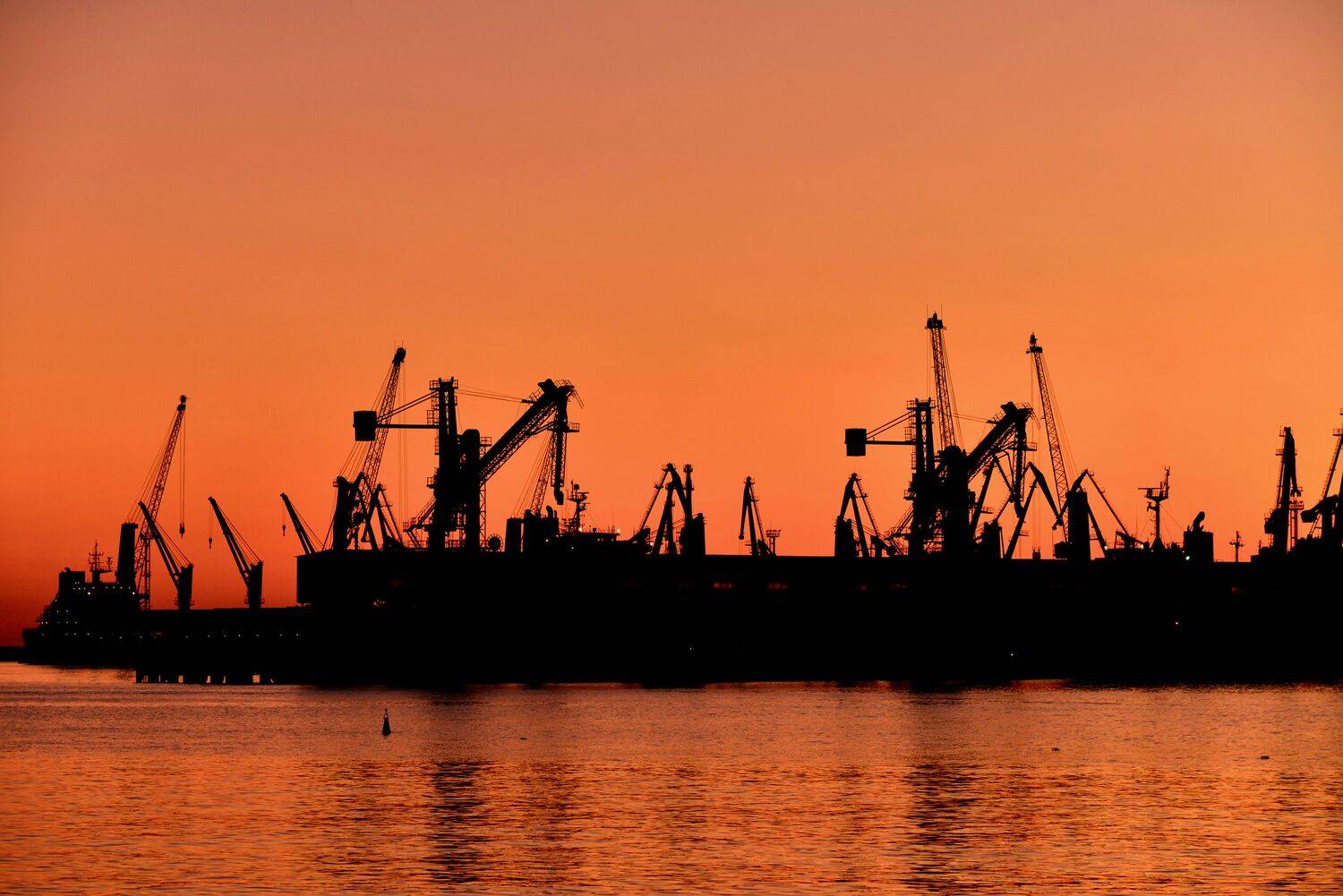 туапсе, закат, черное море, порт,, Байдуков Александр