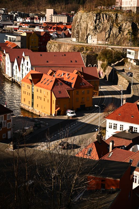 city arhitektur norway landscape Bergen фото превью