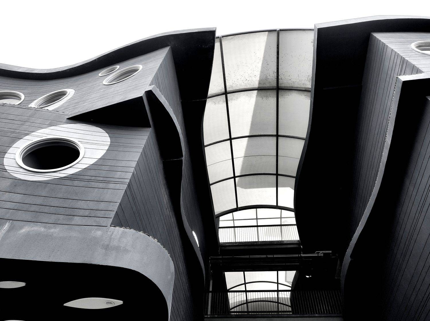 unusual building, yakovleva karina, b&w, abstract, abstraction, thailand(phuket), Karina Yakovleva