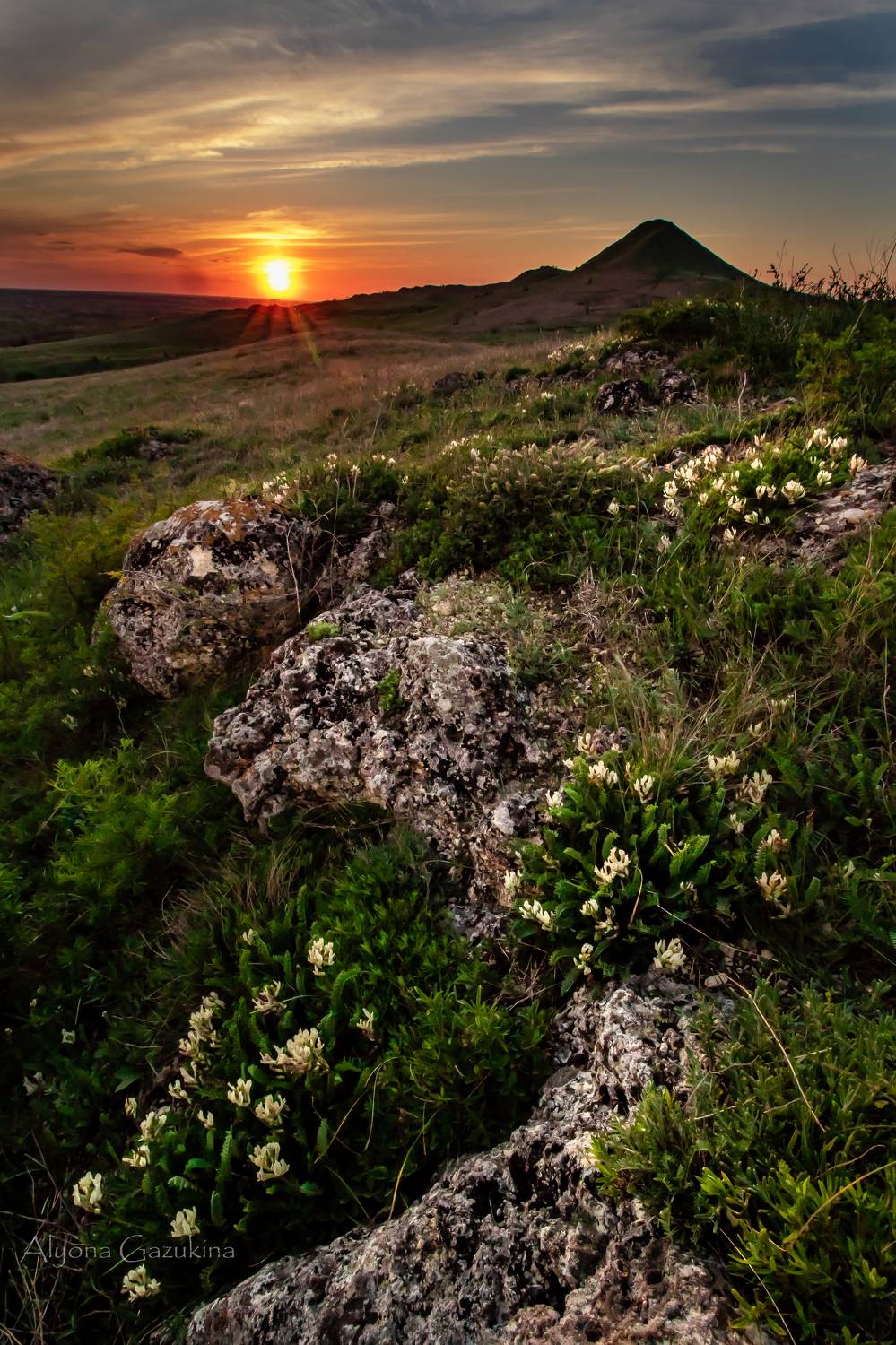 пейзаж, закат, горы, Алёна Газукина
