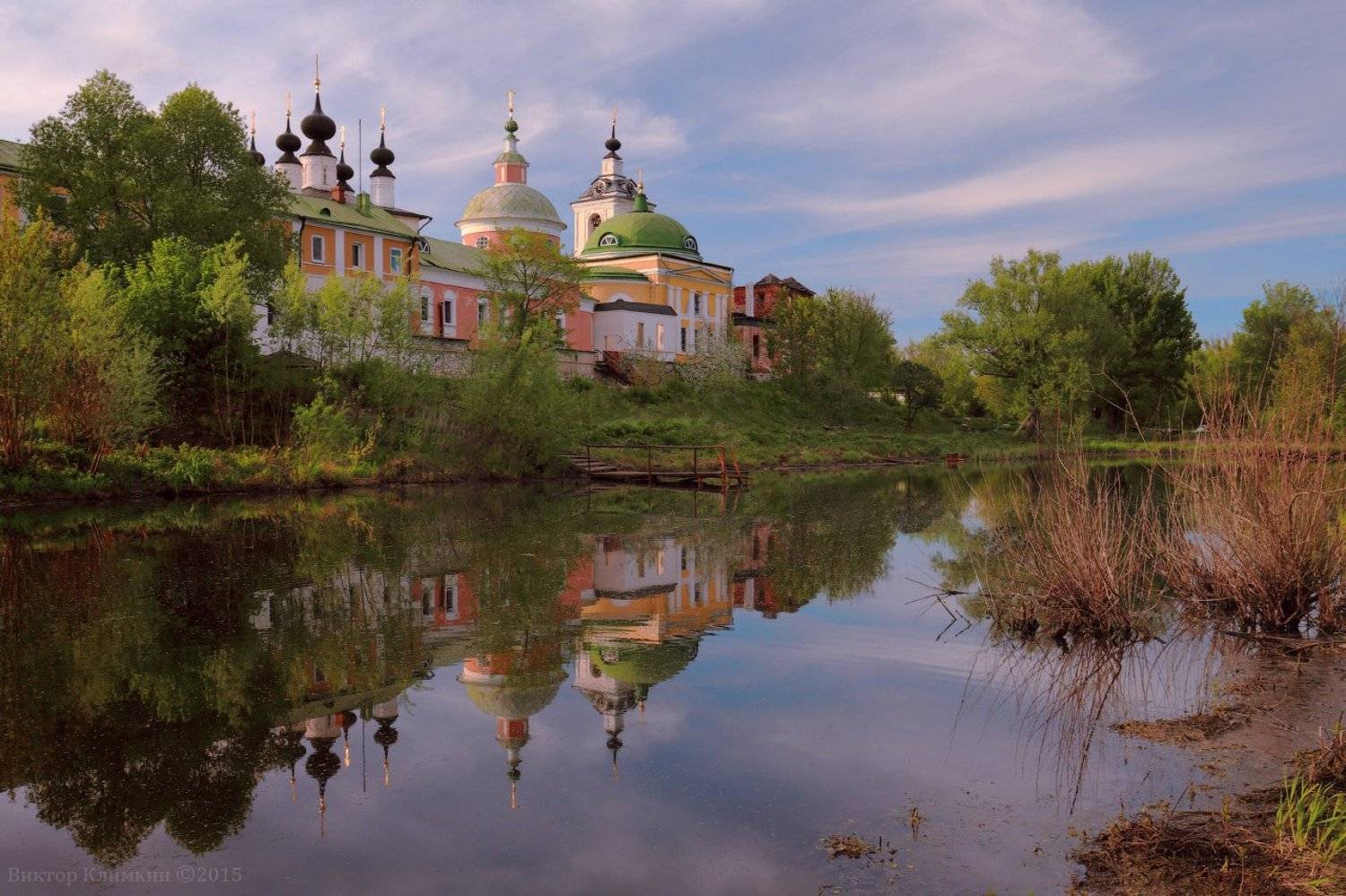крам, монатнырь, ока, отражение, пруд, свято-троицкий белопесоцкий мона, Виктор Климкин