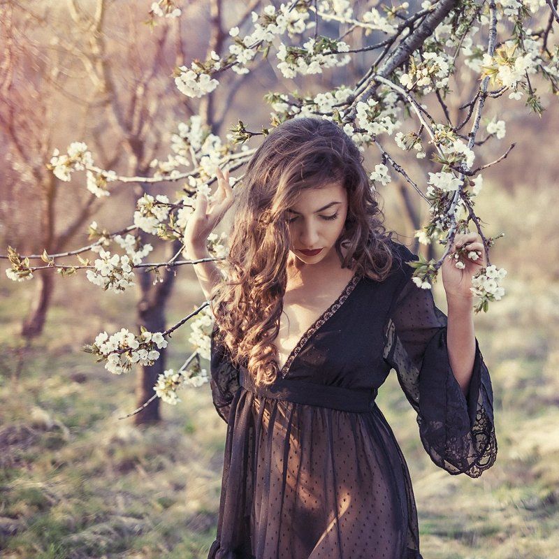 Portraits spring dreams dreamy cherry cherryblossom blossom erotic sensual  Dreams of spring... фото превью