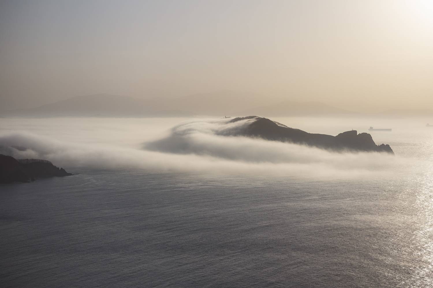 остров, туман, утро, ALEKSANDR KUZNETSOV