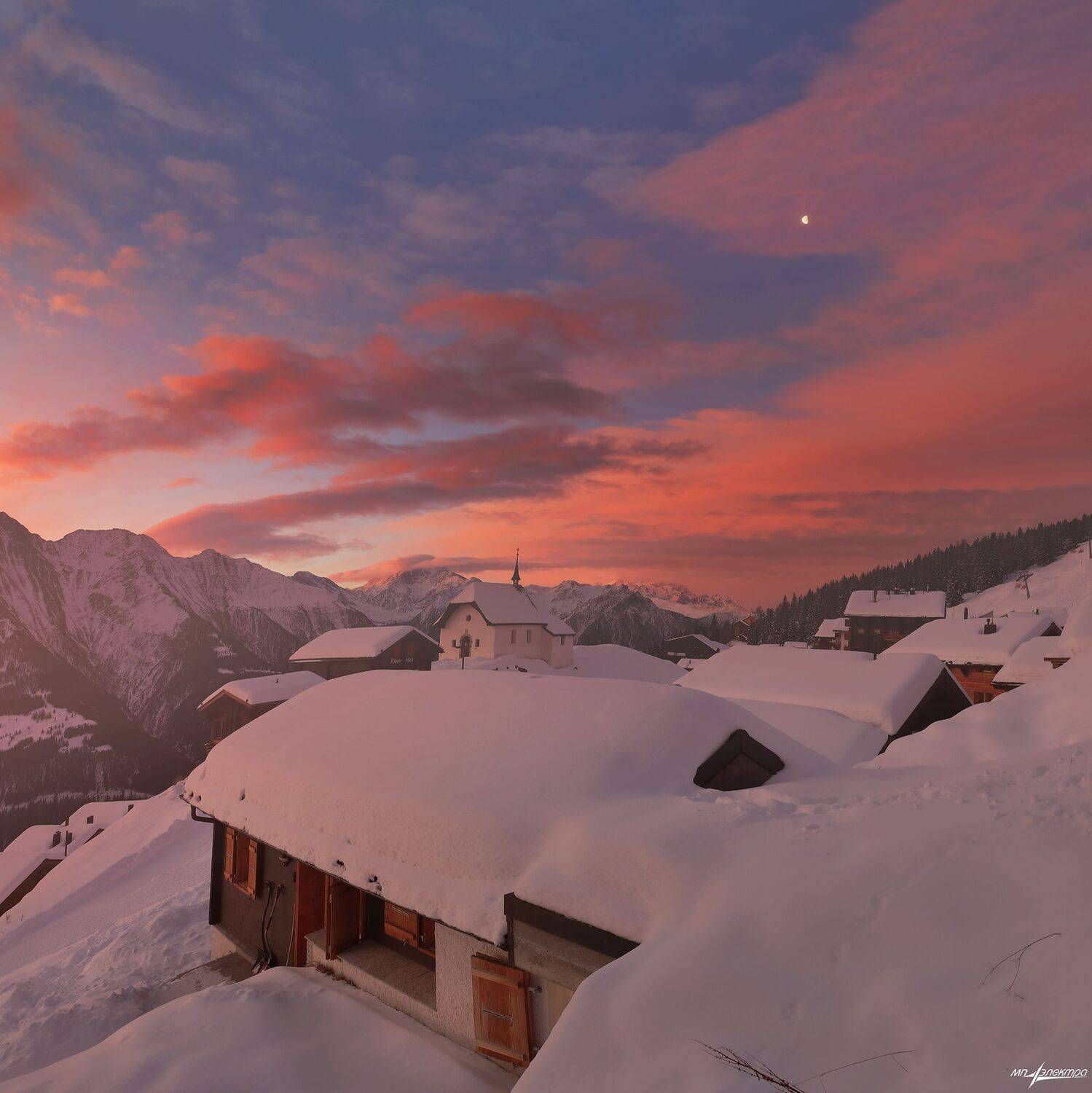 swiss,bettmeralp,зима,швейцария, Николай Матвеев