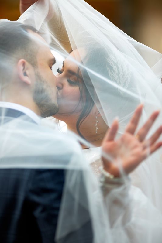 свадьба, семья, невеста, жених, женский портрет, любовь Вуаль фото превью