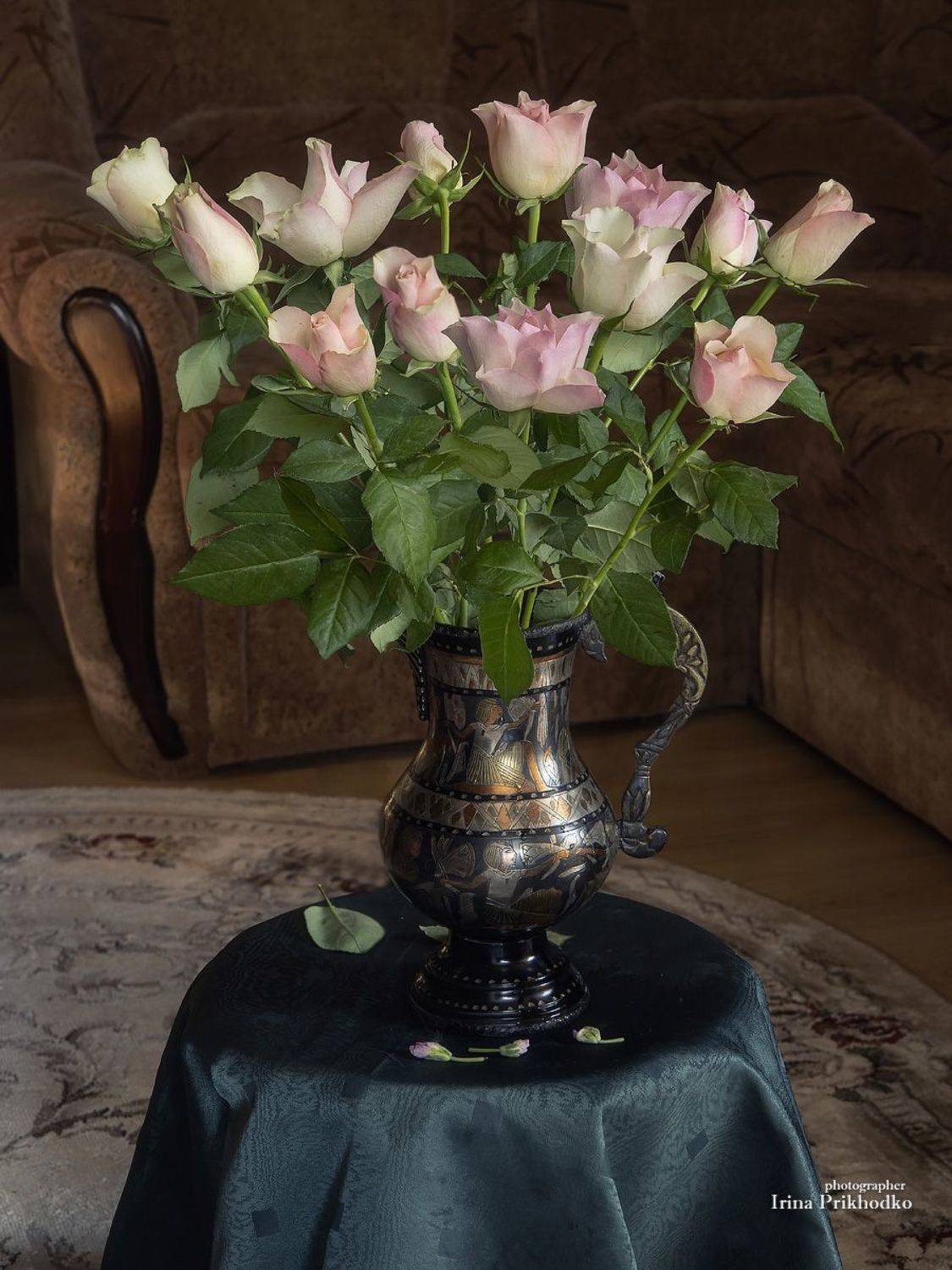 натюрморт, цветы, интерьер, букеты, розы, Приходько Ирина