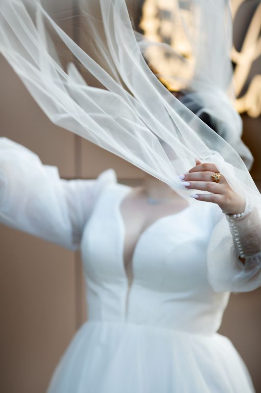 свадьба, семья, невеста, жених, женский портрет, любовь Волны фото превью