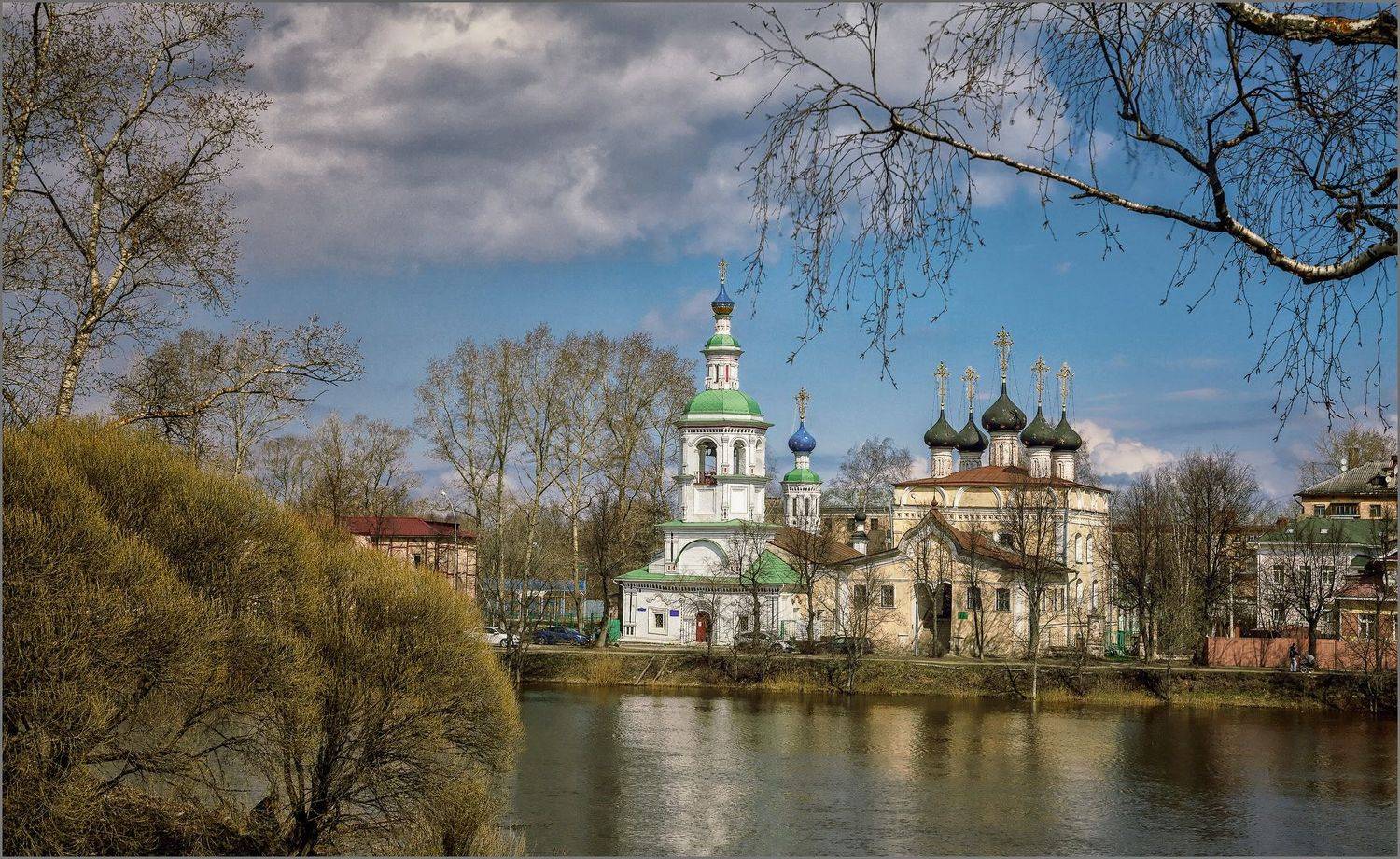 пейзаж, весна, архитектура, город, река, свет, цвет, александр никитинский, Никитинский Александр