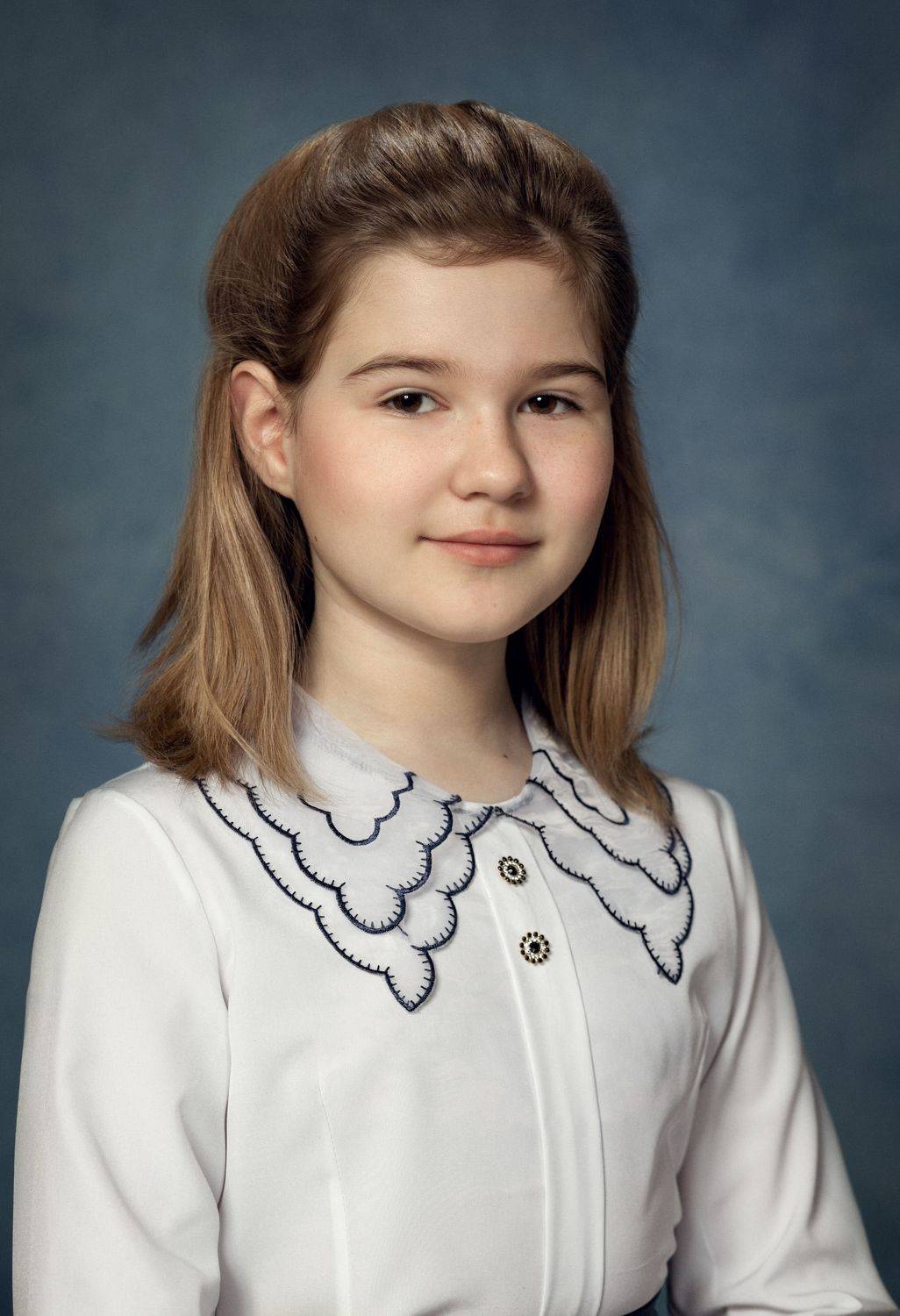 девочка, портрет, студия, школа, детство, школьные годы, Ренц Геннадий