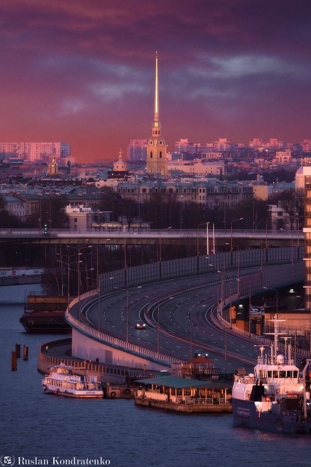 санкт-петербург, петропавловский собор, петропавловская крепость, закат, прострел, Руслан Кондратенко