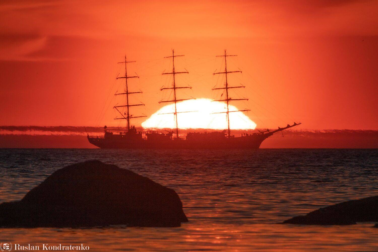 мир, фрегат мир, закат, рассвет, прострел, Руслан Кондратенко