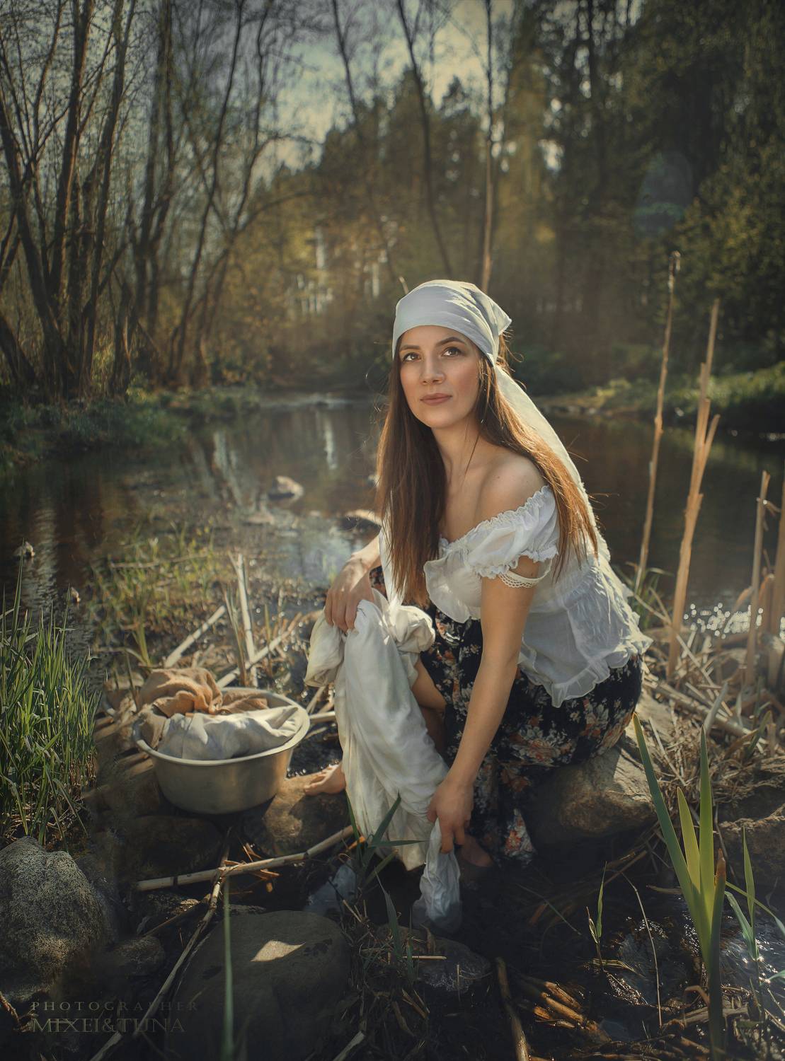 река девушка красота любовь природа искусство фотография покой радость  облака вода небо, Шепелева Татьяна