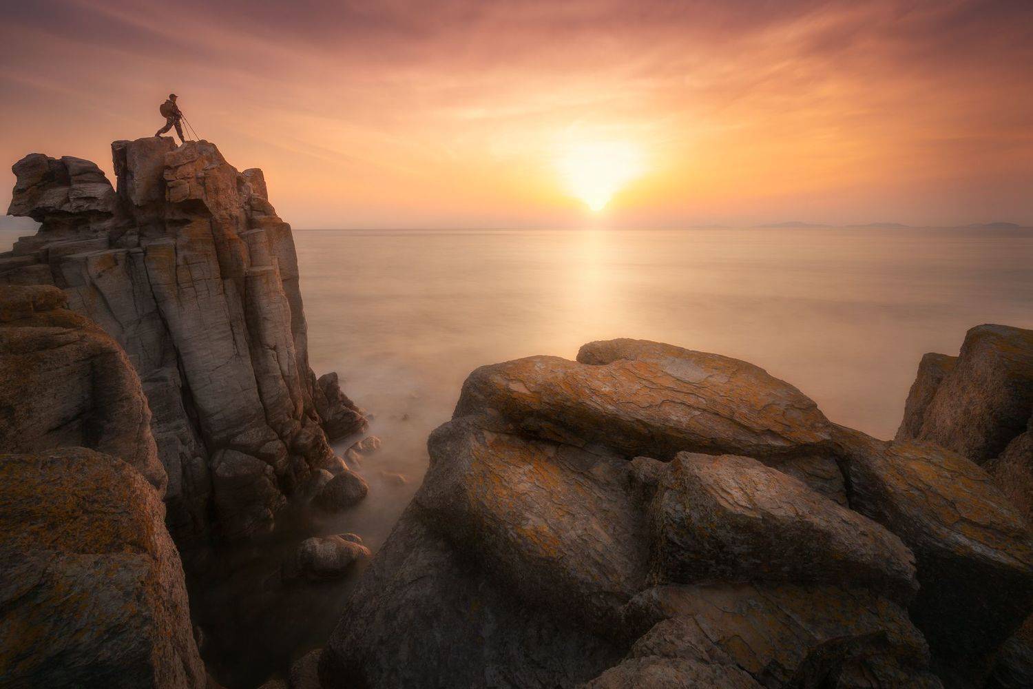 утро, море, скалы, Андрей Кровлин