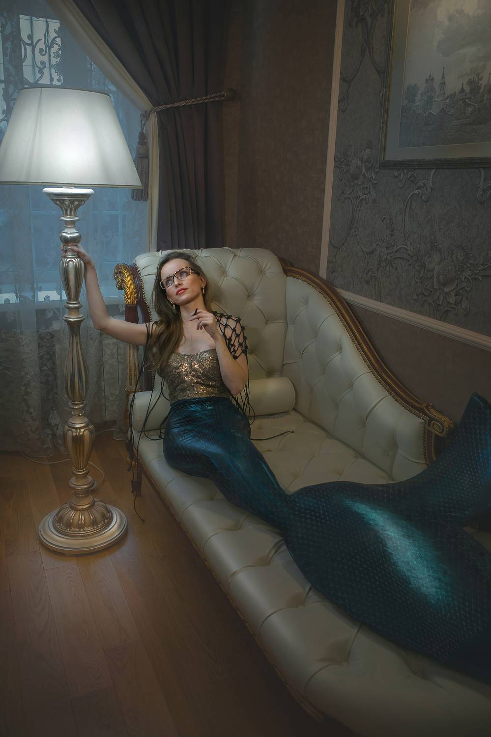 женщина русалка любовь красота искусство будуар свечи фотография, Шепелева Татьяна