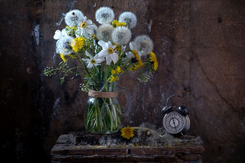 весна, одуванчик, время весны, натюрморт, цветы Время весны фото превью