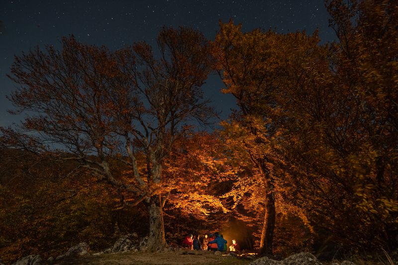 крым, осень, ночь Осенний вечер в Крыму фото превью