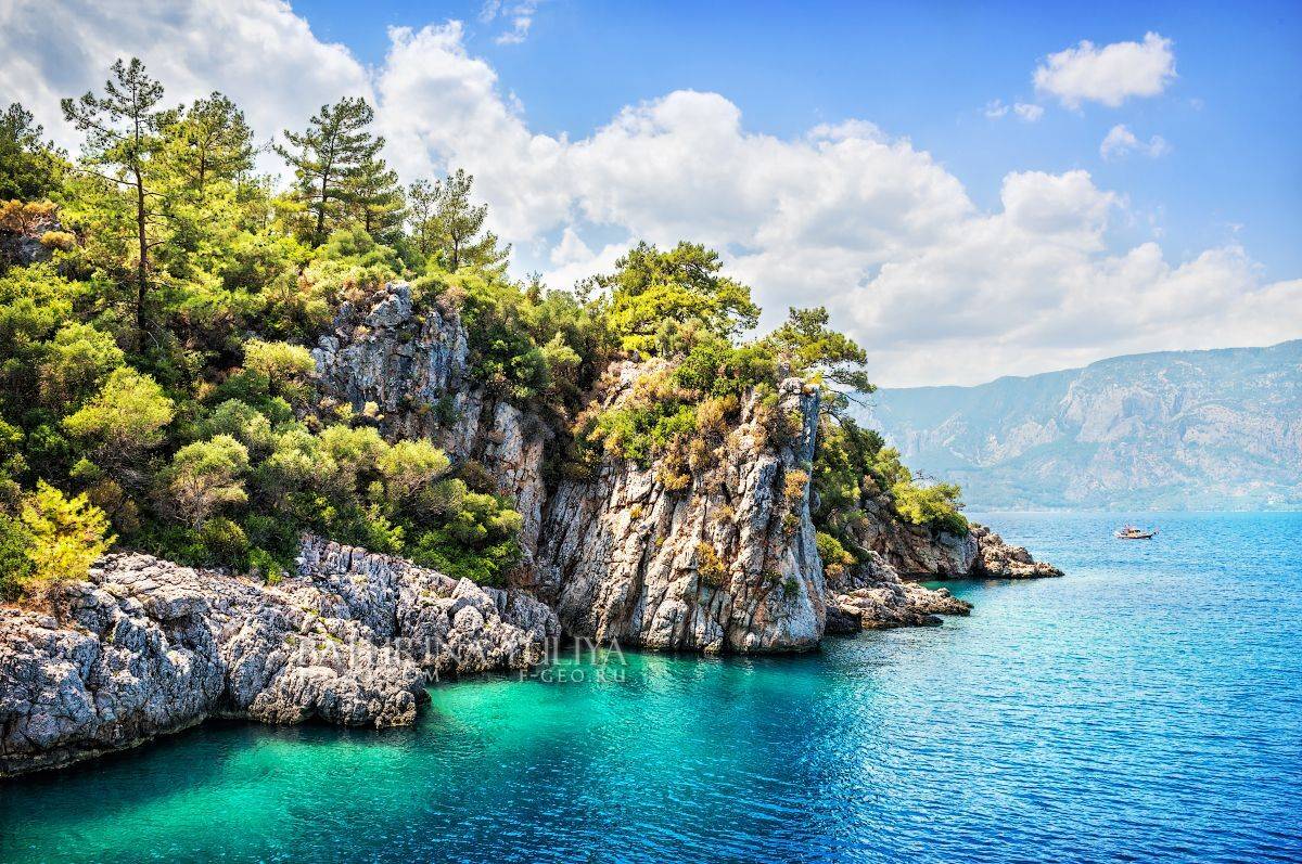 турция, остров, седир, бухта, мармарис, море, Юлия Батурина