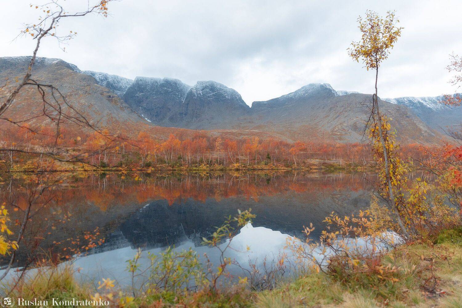 хибины, осень, озеро, вудъявр, малый вудъявр, Руслан Кондратенко