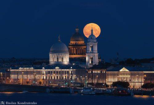 Восход Луны с моста Бетанкура