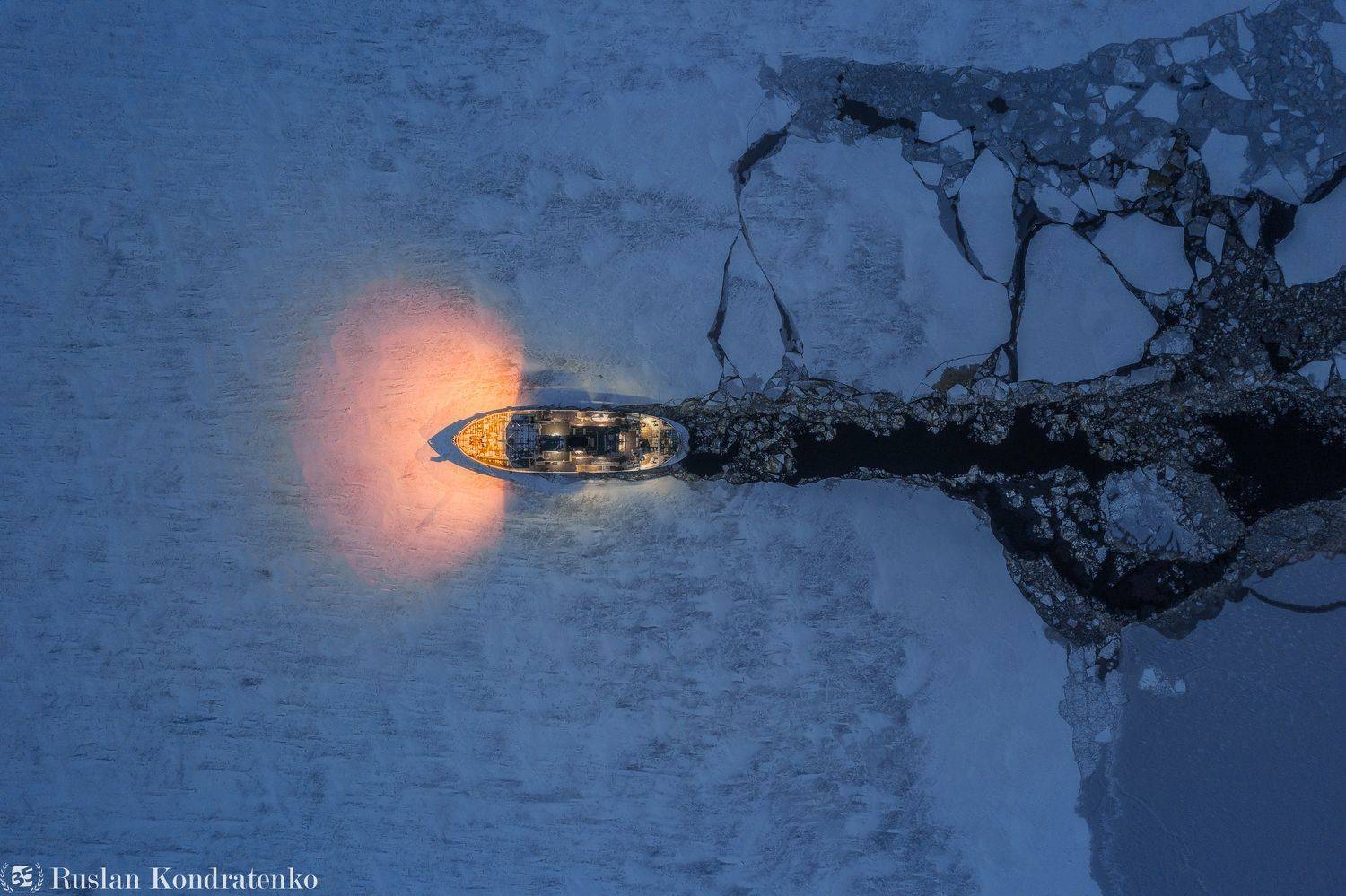 ледокол, topdown, аэрофото, аэрофотография, капитан косолапов, кронштадт, санкт-петербург, Руслан Кондратенко