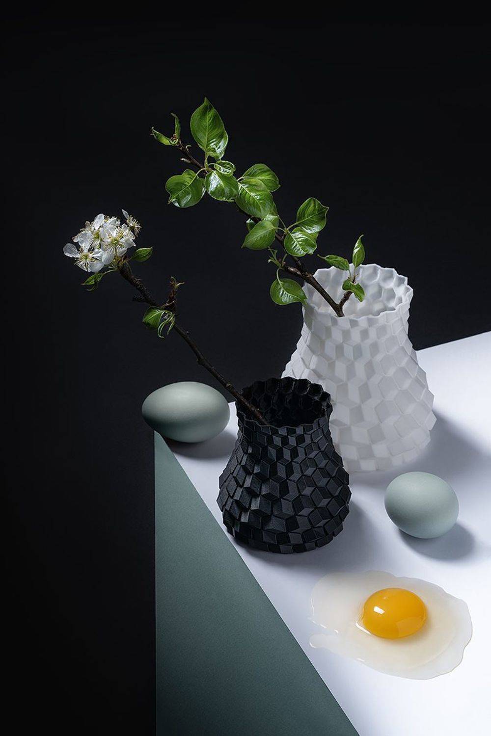 натюрморт, геометрия, объем, цветение, весна, пасха, яйцо, яйца, иллюзия, Olga Yar