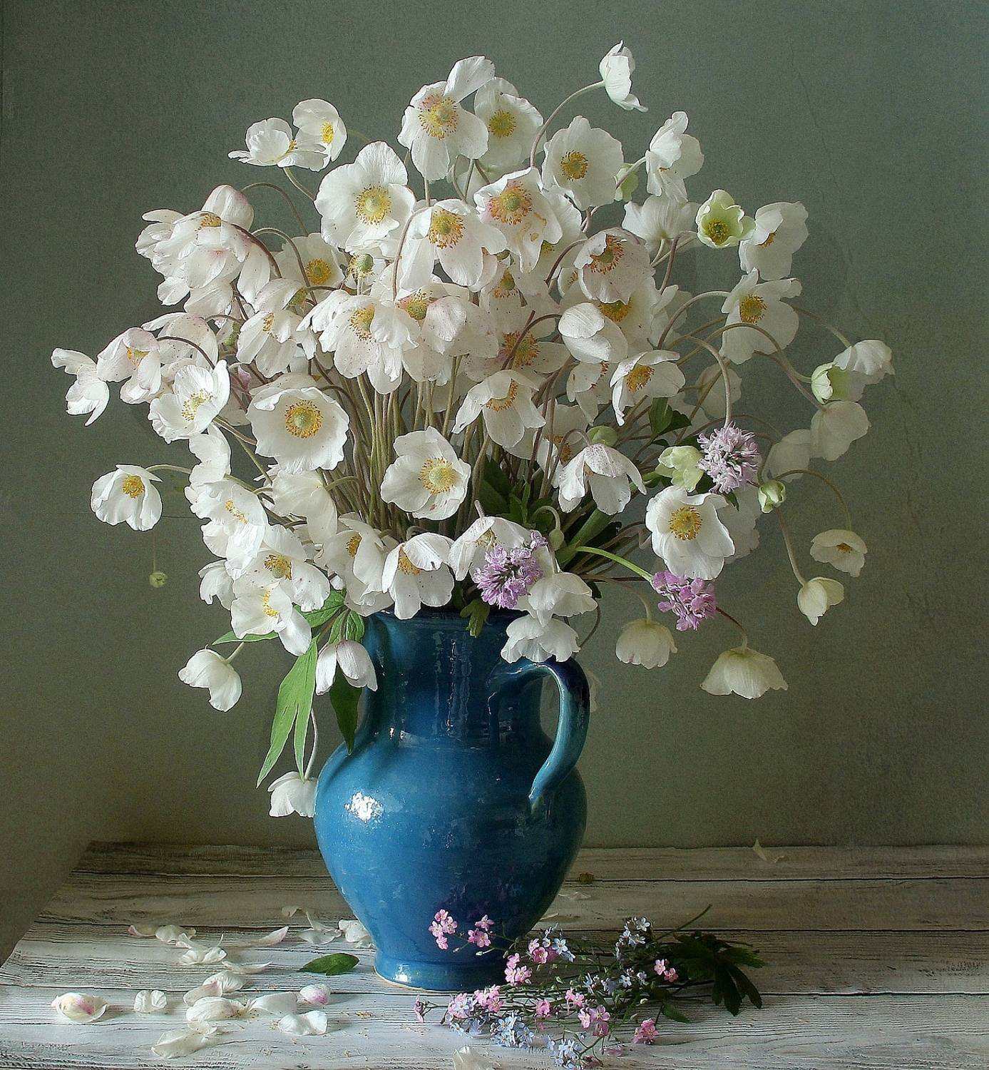 натюрморт, цветы, полевые цветы, весна, марина филатова, анемоны, ветреница, Марина Филатова