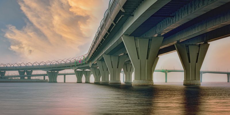 санкт-петербург, мост, западный скоростной диаметр, Гимн бетону фото превью