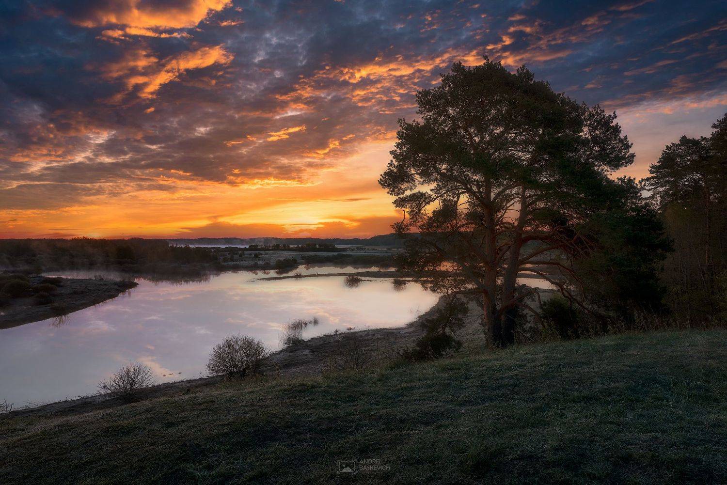 рассвет, псковщина, пушкинские горы, Андрей Баскевич