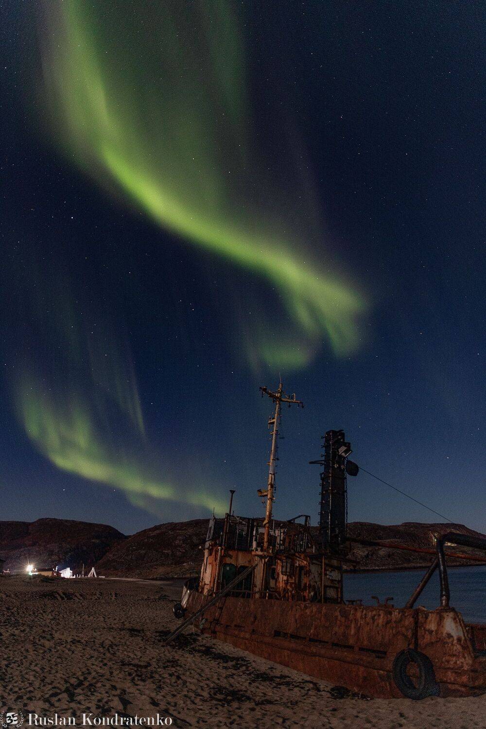 териберка, северное сияние, аврора, Руслан Кондратенко