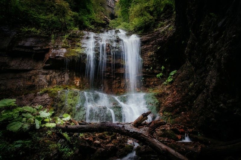 водопад, ингушетия, горы, пейзаж Водопад Гялчожхи, горная Ингушетия фото превью