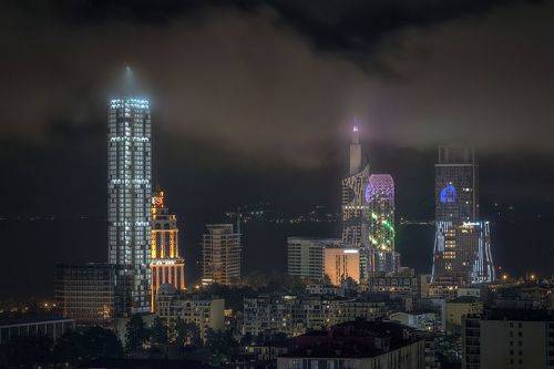 Low Clouds Over The City