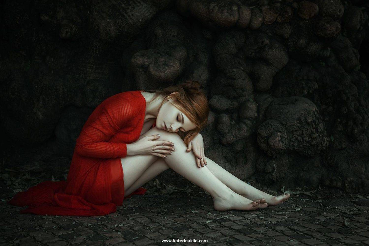 dress, red, woman, portrait, Lisbon, Portugal, beautiful, model, neckline, travel, Катерина Клио