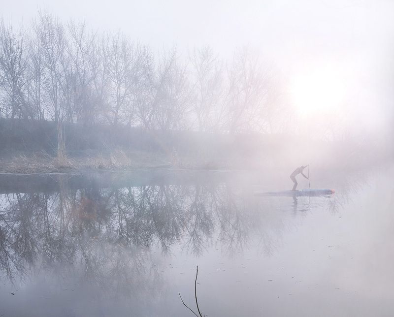 рассвет,туман,природа Там за туманами фото превью