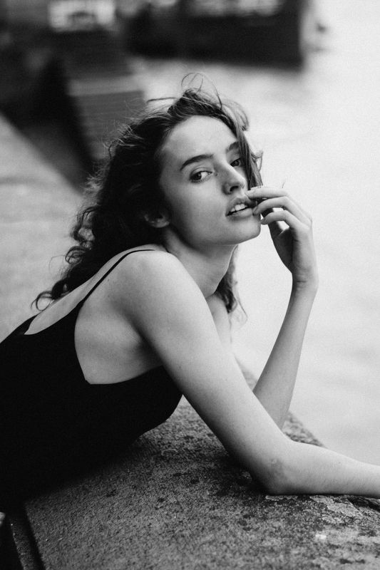 girl, portrait, black and white, london * фото превью