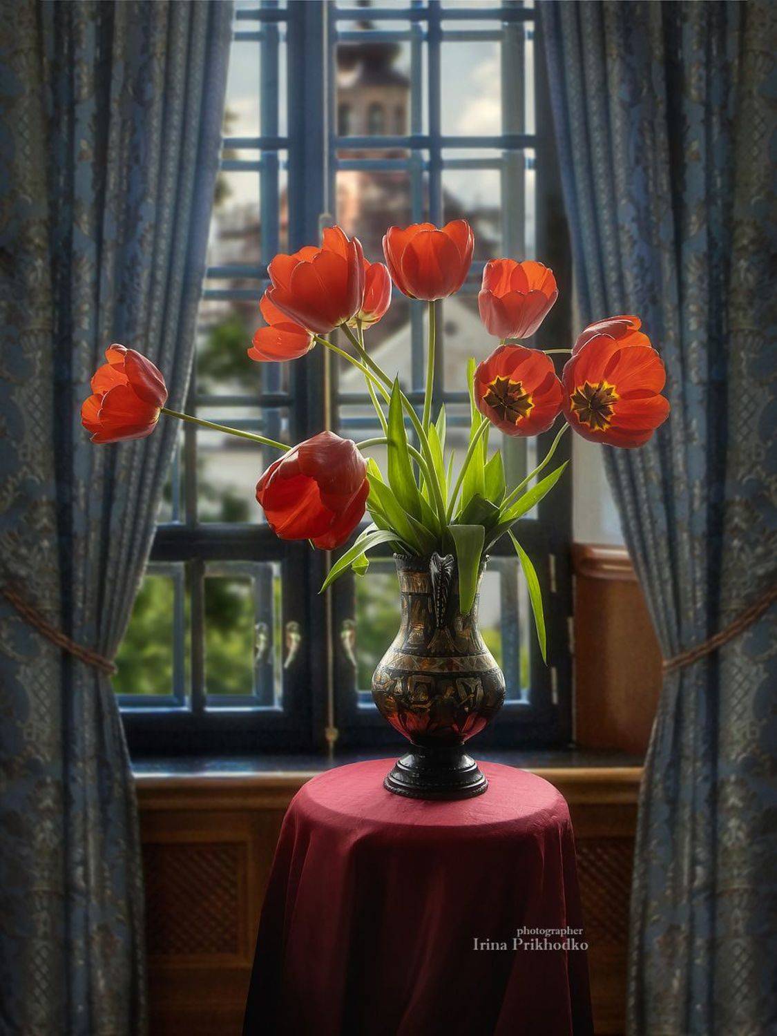 натюрморт, цветы, тюльпаны, букеты, Приходько Ирина
