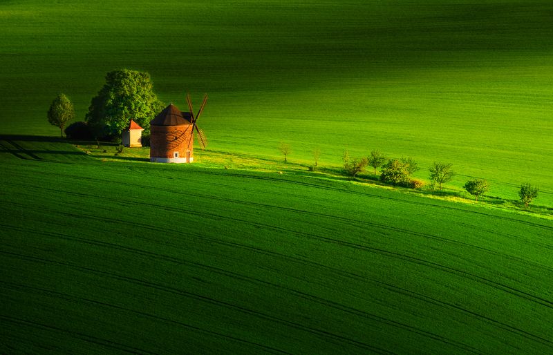spring, moravia, chvalkovice, nikon z6, windmill, tuscany Spring in Moravia фото превью