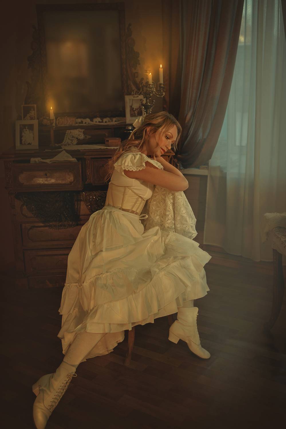 женщина любовь красота искусство будуар свечи фотография, Шепелева Татьяна