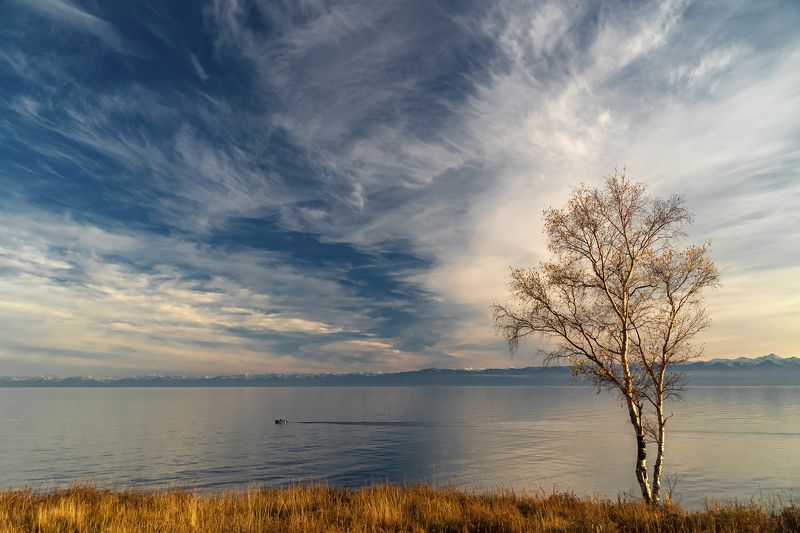байкал, осень Осенний вечер на Байкале фото превью