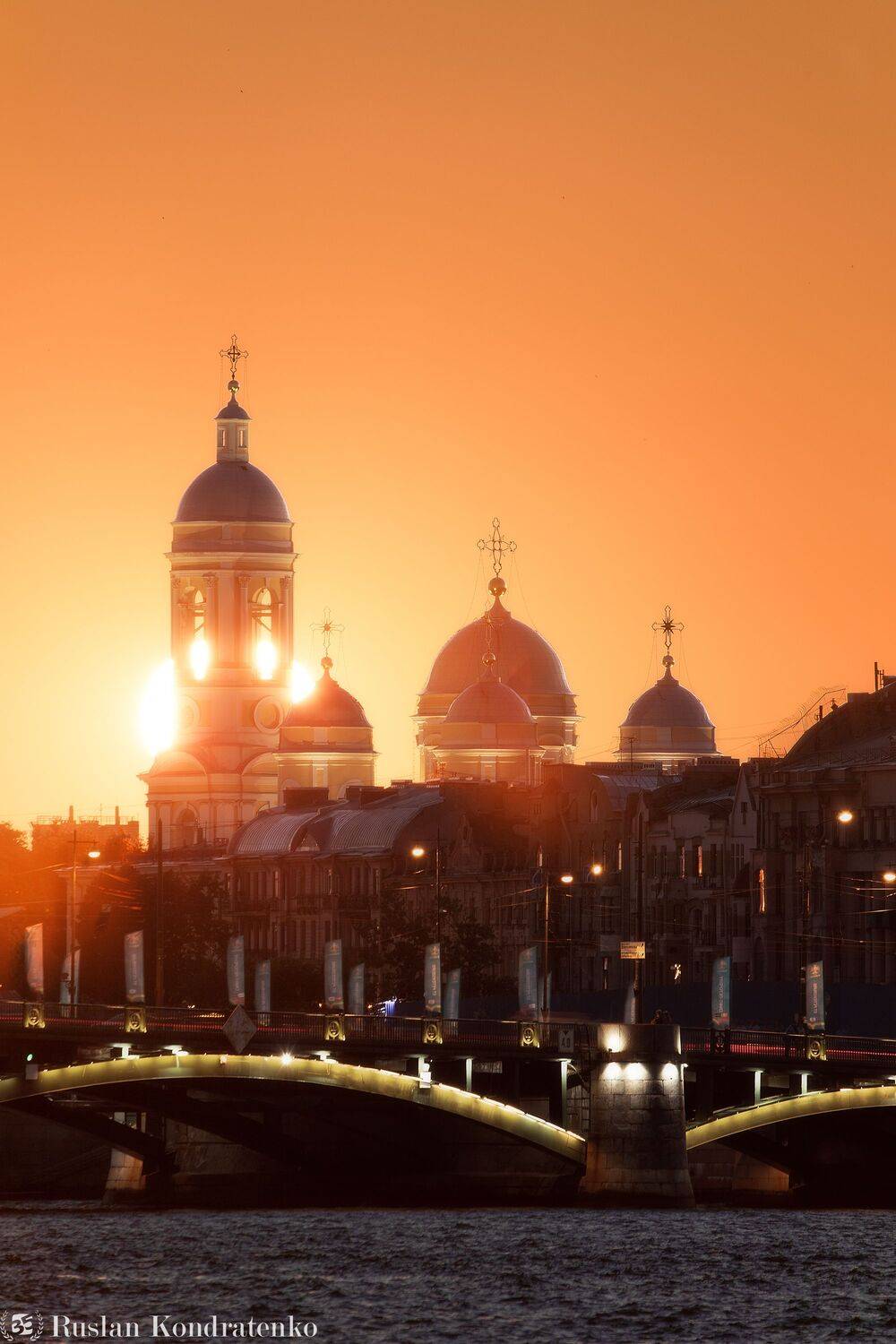 санкт-петербург, закат, прострел, композитная фотография, time blending, князе-владимирский собор, собор, Руслан Кондратенко